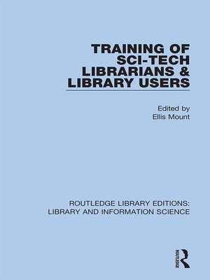 cover image of Training of Sci-Tech Librarians & Library Users